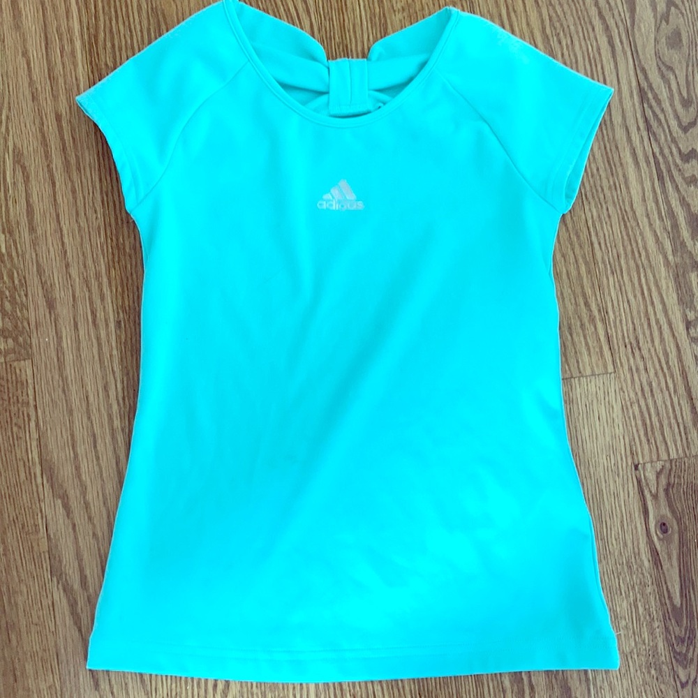Adidas turquoise shirt